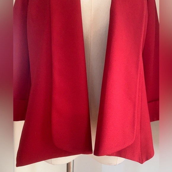 Kasper Rich Red Open Front Blazer - Picture 4 of 7